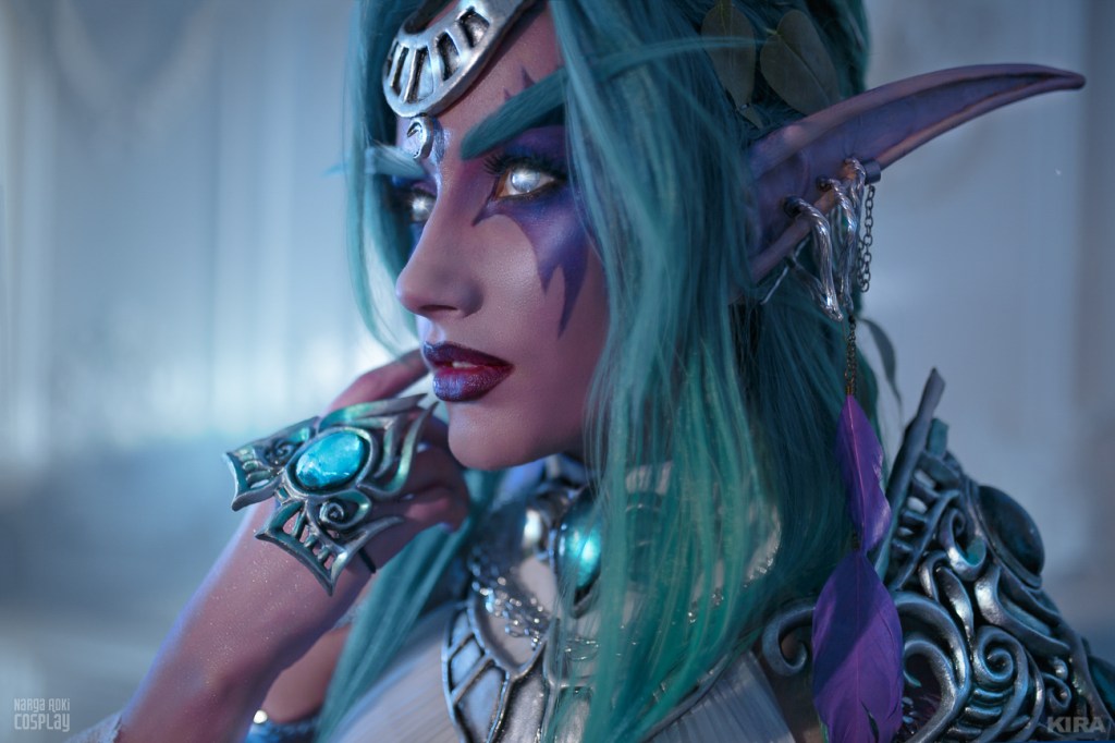 World of Warcraft - Tyrande Whisperwind Cosplay - full length port. World of Warcraft - Tyrande Whisperwind Cosplay - full length port.