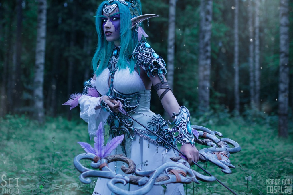 World of Warcraft - Tyrande Whisperwind Cosplay - full length photo World of Warcraft - Tyrande Whisperwind Cosplay - full length photo