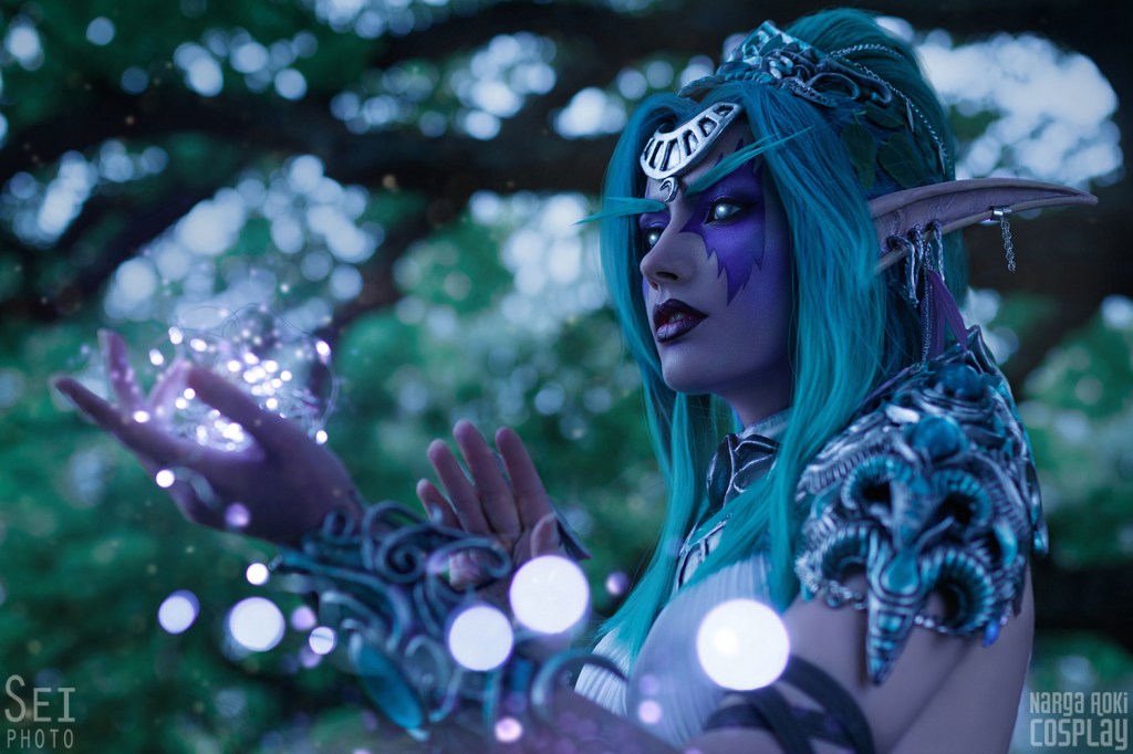 World of Warcraft - Tyrande Whisperwind Cosplay - full length photo World of Warcraft - Tyrande Whisperwind Cosplay - full length photo