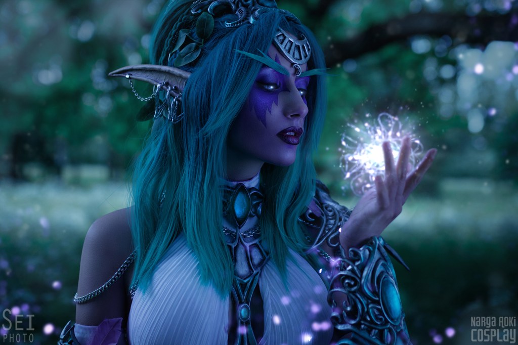 World of Warcraft - Tyrande Whisperwind Cosplay - full length port. World of Warcraft - Tyrande Whisperwind Cosplay - full length port.