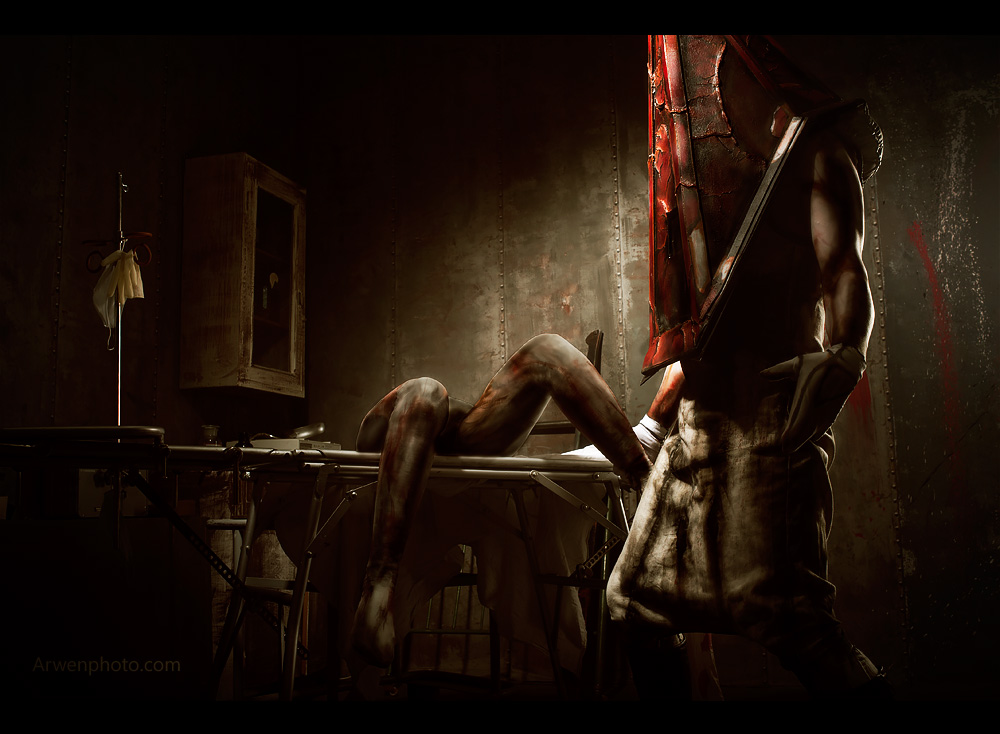 Silent Hill 2 - Pyramid Head Cosplay - full body portrait Silent Hill 2 - Pyramid Head Cosplay - full body portrait