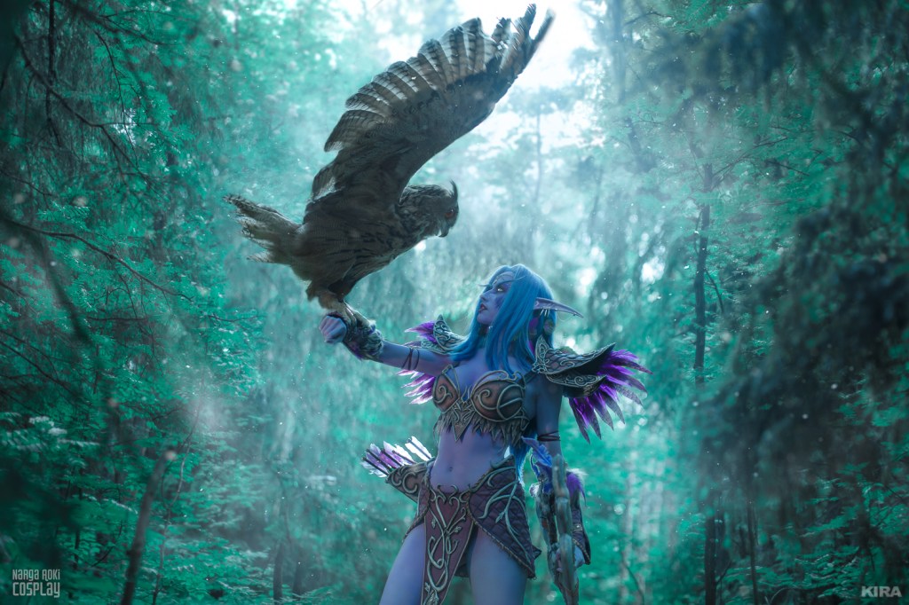 World of Warcraft - Tyrande Whisperwind Cosplay - full length photo