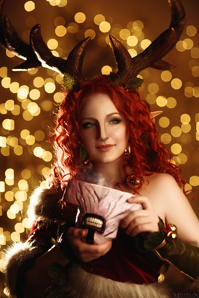 Dota 2 - Aiushtha (Enchantress) (First Night of the Summer Child) Cosplay - costume show