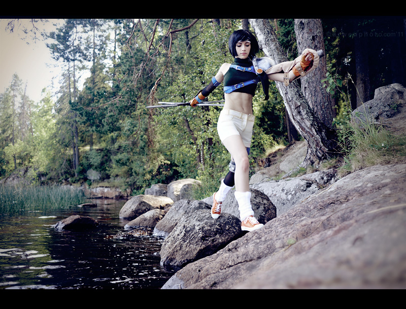Final Fantasy 7 - Yuffie Kisaragi Cosplay - full body port.