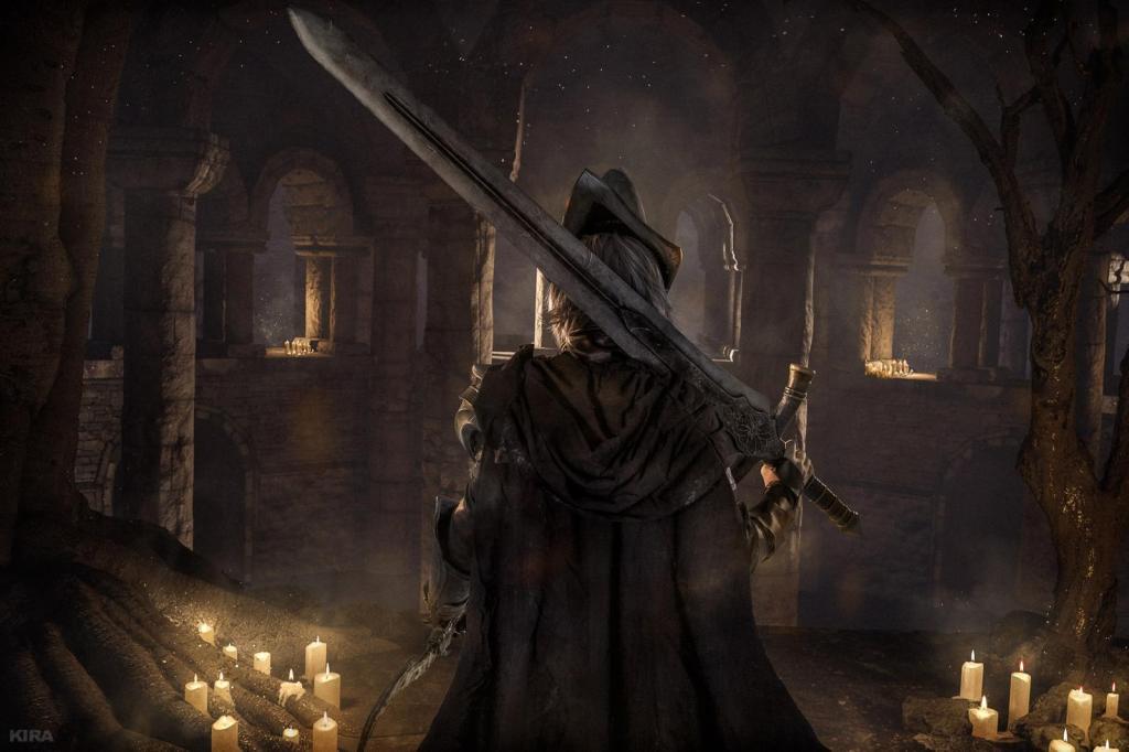 Dark Souls 3 - Abyss Watcher &amp; Yuria of Londor Cosplay - costume portrait
