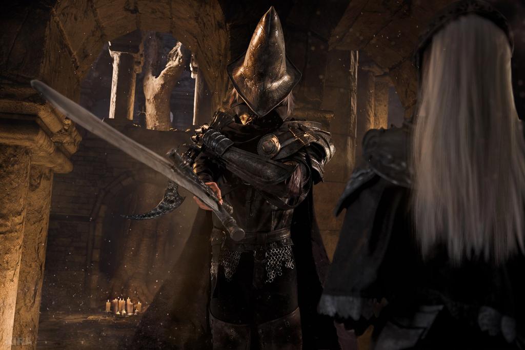 Dark Souls 3 - Abyss Watcher &amp; Yuria of Londor Cosplay - full body port.