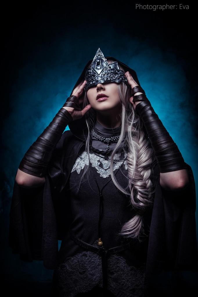 Dark Souls 3 - Fire Keeper Cosplay - full length character portrait