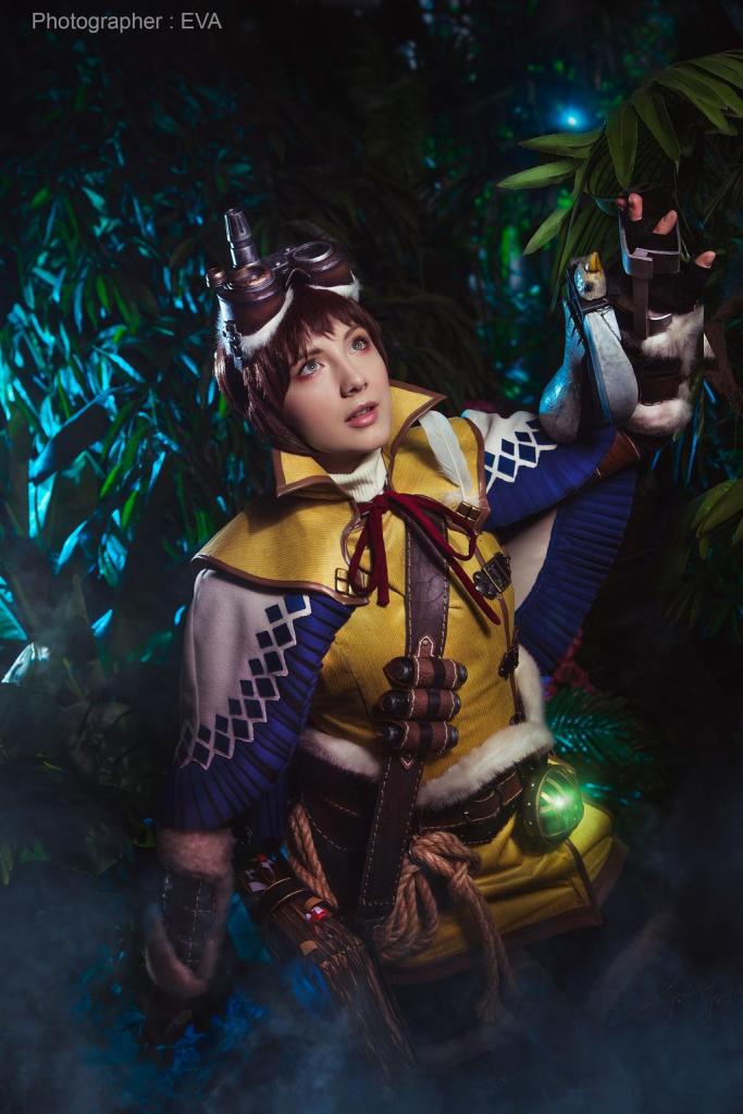 2020 03 14 monster hunter world the handler hunter cosplay 2