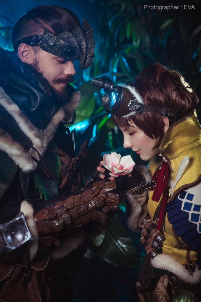 2020 03 14 monster hunter world the handler hunter cosplay 7