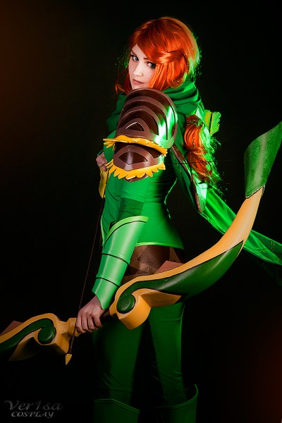 Dota 2 - Lyralei (Windranger) (Bindings of the Battleranger) Cosplay