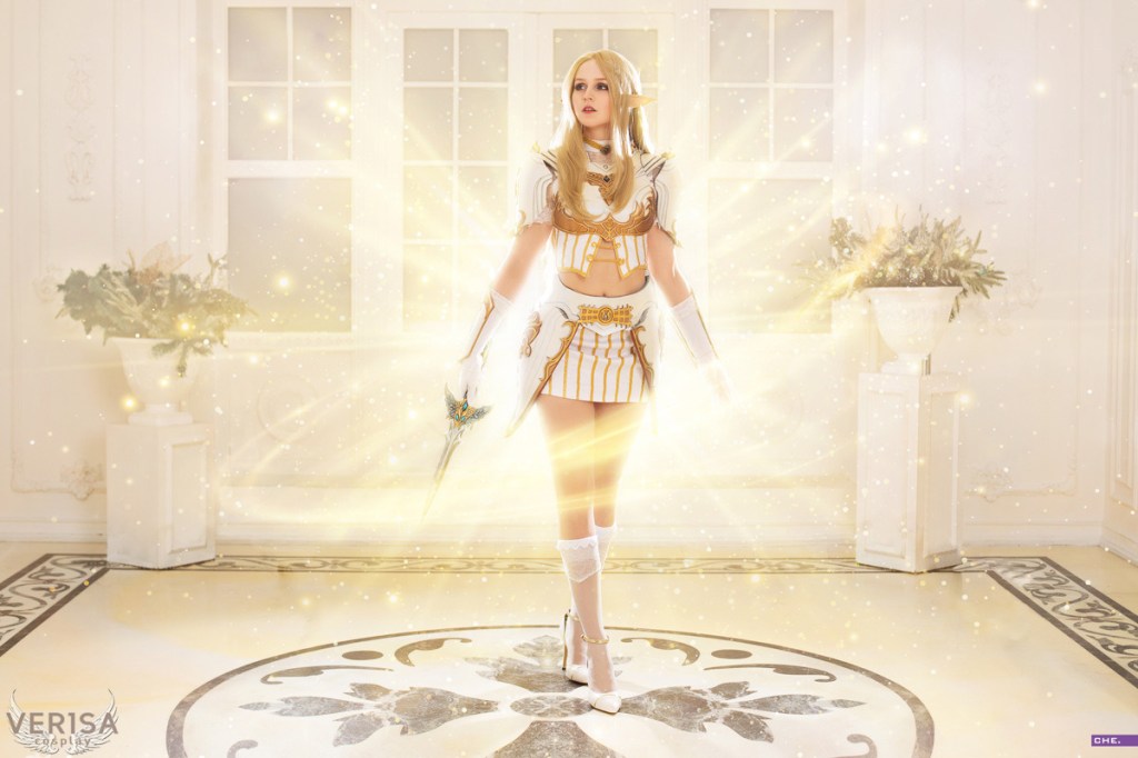 Lineage 2 - Elf (Majestic Light Armor) Cosplay - full length port.
