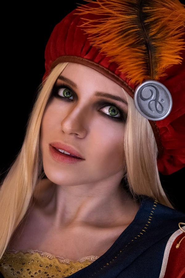 The Witcher 3 - Wild Hunt - Priscilla (Callonetta) &amp; Dandelion (Julian Alfred Pankratz) Cosplay - full length photo