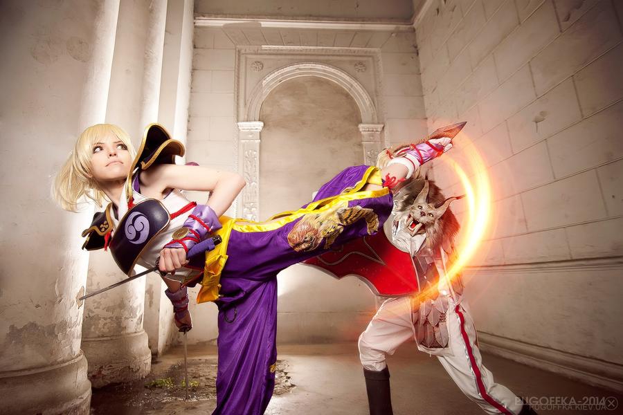 Soul Calibur 5 - Natsu Cosplay - full length photo