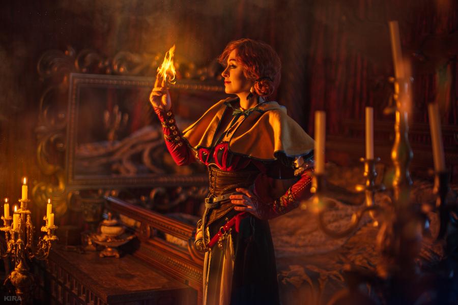 The Witcher 3 - Wild Hunt - Triss Merigold (Artbook Concept) Cosplay - artistic framing