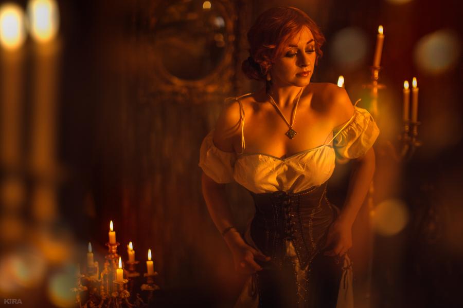 The Witcher 3 - Wild Hunt - Triss Merigold (Artbook Concept) Cosplay - authentic view