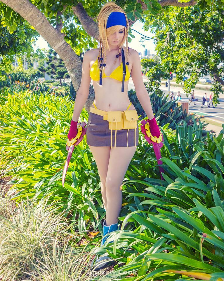 Final Fantasy 10-2 - Rikku Cosplay - expressive character portrait