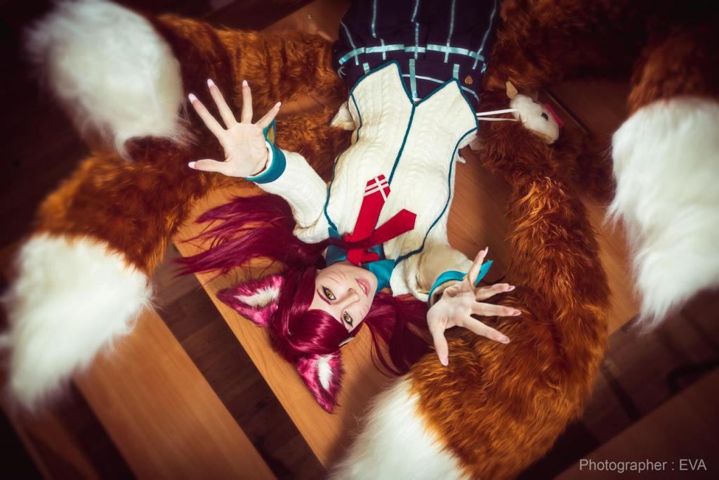 League of Legends - Ahri (The Nine-Tailed Fox) (Academy) Cosplay - anime costume League of Legends - Ahri (The Nine-Tailed Fox) (Academy) Cosplay - anime costume