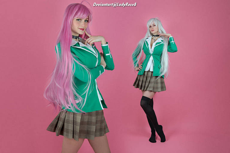 Rosario + Vampire - Moka Akashiya Cosplay - costume show