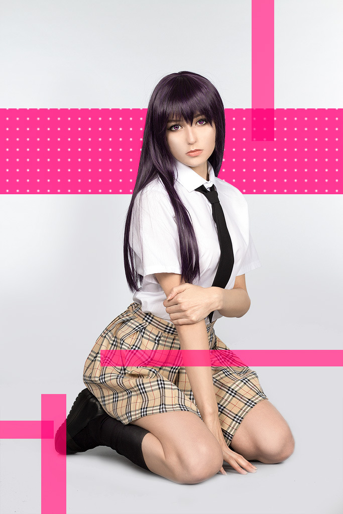 Citrus - Mei Aihara (Mei Mei) &amp; Yuzu Aihara (Yuzucchi) Cosplay - full body port.
