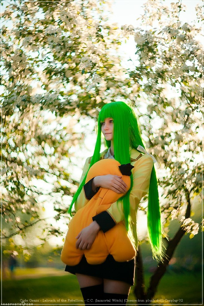 Code Geass - Lelouch of the Rebellion - C.C. (Immortal Witch) (Cheese-kun plush doll) Cosplay