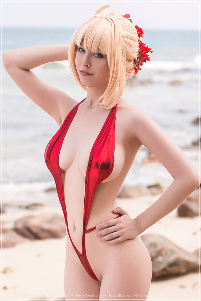 Fate Extra CCC - Nero Claudius (Red Saber) (Emperor of Roses) Cosplay - intimate portrait