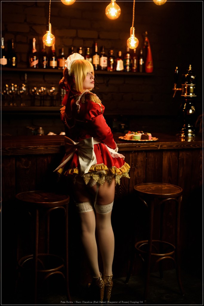 fate extra e28093 nero claudius red saber emperor of roses cosplay 04