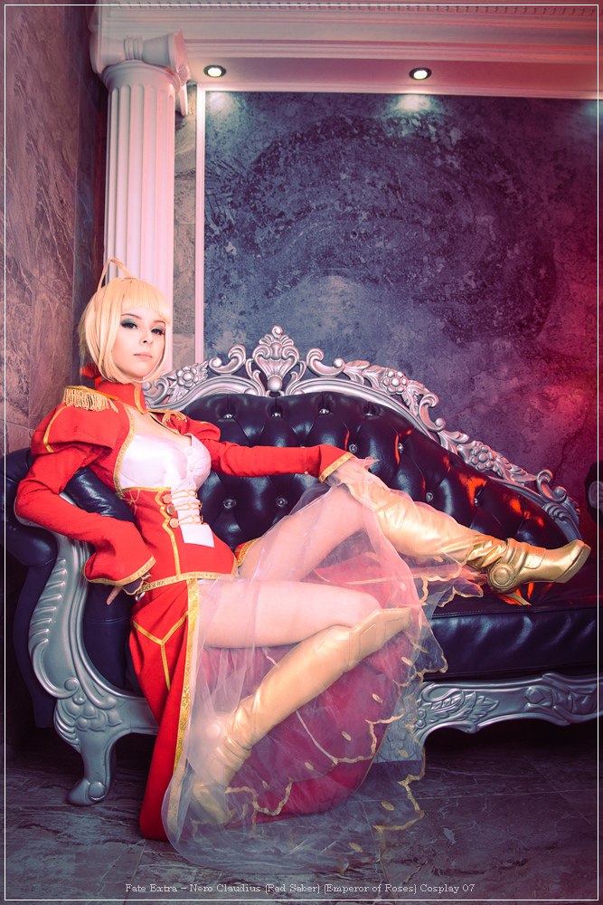 fate extra e28093 nero claudius red saber emperor of roses cosplay 07 1