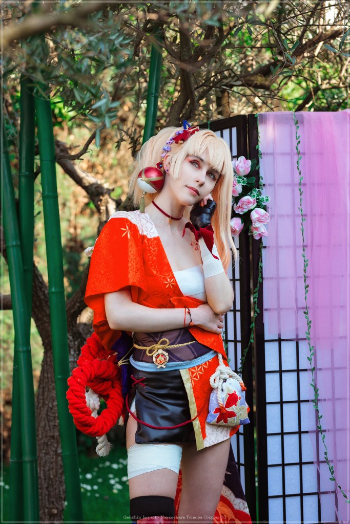 Genshin Impact - Naganohara Yoimiya Cosplay - artistic framing Genshin Impact - Naganohara Yoimiya Cosplay - artistic framing