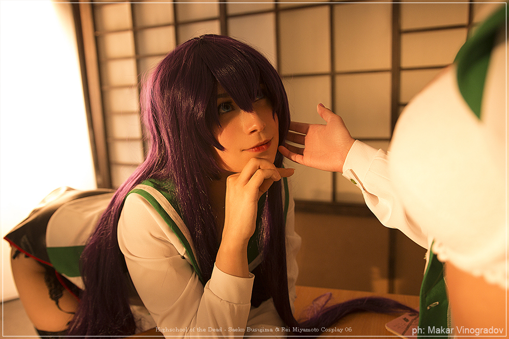 Highschool of the Dead - Saeko Busujima &amp; Rei Miyamoto Cosplay - inspired capture