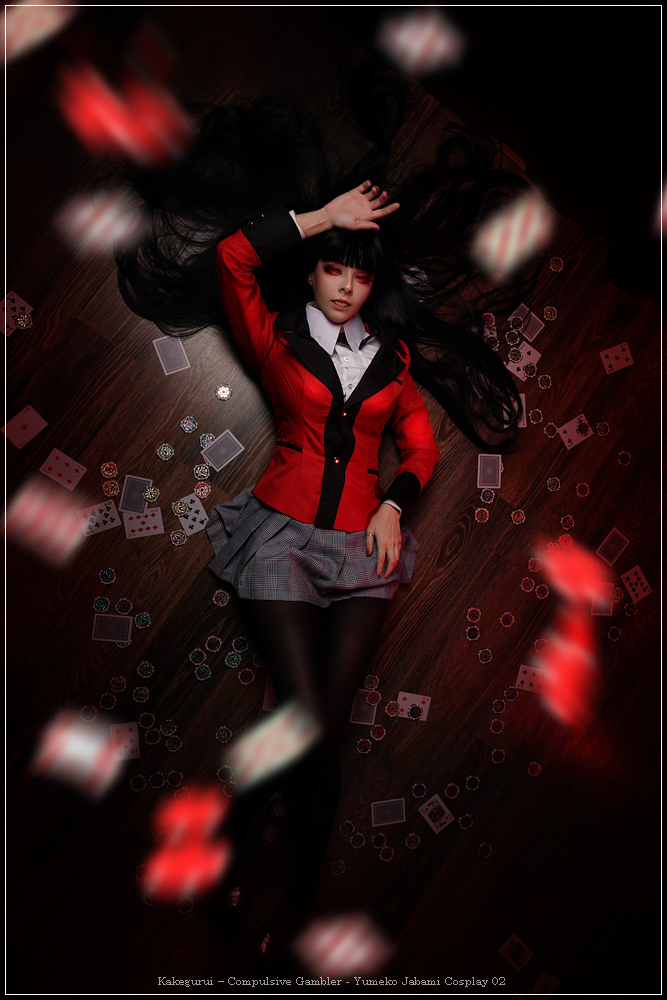 Kakegurui - Compulsive Gambler - Yumeko Jabami Cosplay - full length port.