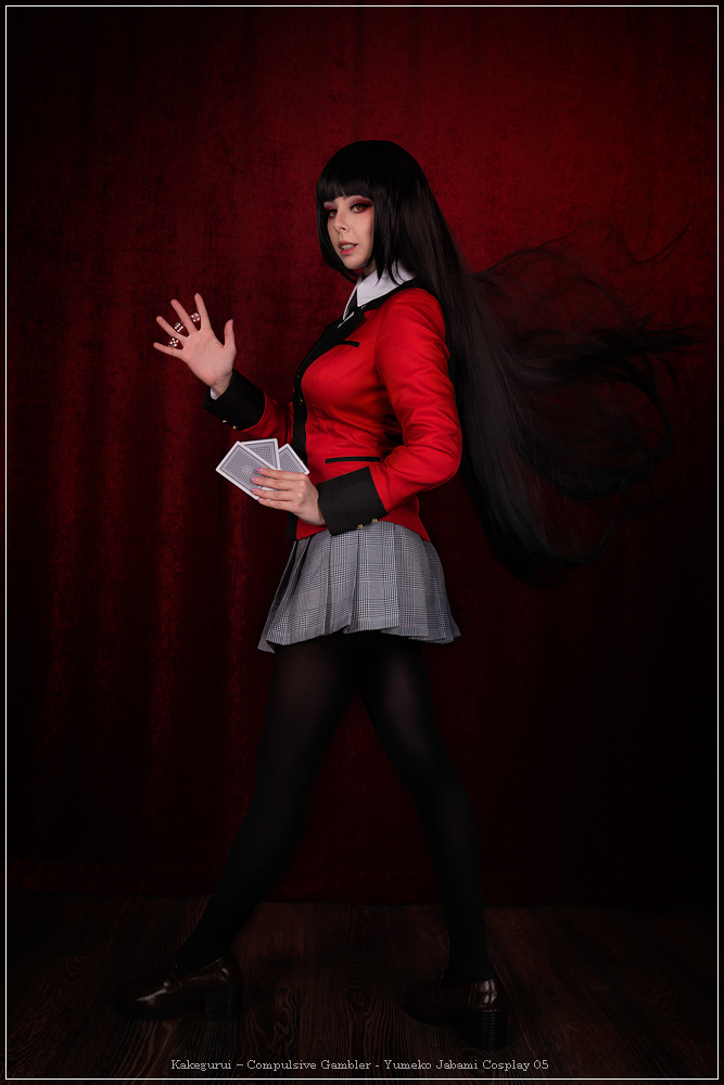 Kakegurui - Compulsive Gambler - Yumeko Jabami Cosplay - full body port.