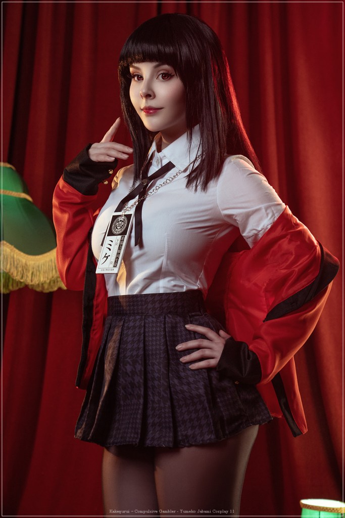 Kakegurui - Compulsive Gambler - Yumeko Jabami Cosplay - full body port.
