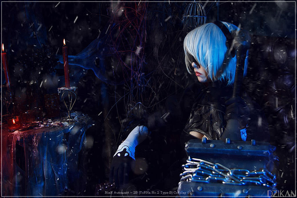 NieR AutomatA - 2B (YoRHa No.2 Type-B) Cosplay - authentic view NieR AutomatA - 2B (YoRHa No.2 Type-B) Cosplay - authentic view