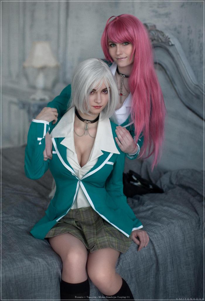 Rosario + Vampire - Moka Akashiya Cosplay - body photo