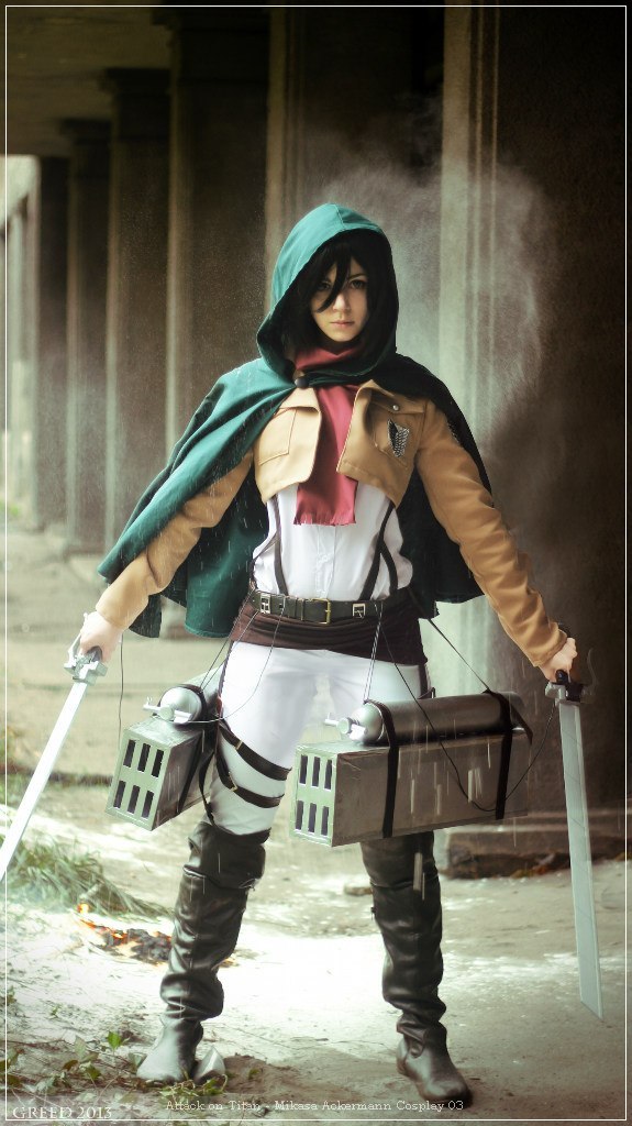 Attack on Titan - Mikasa Ackermann Cosplay - recreation