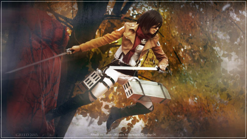 Attack on Titan - Mikasa Ackermann Cosplay - costume portrait