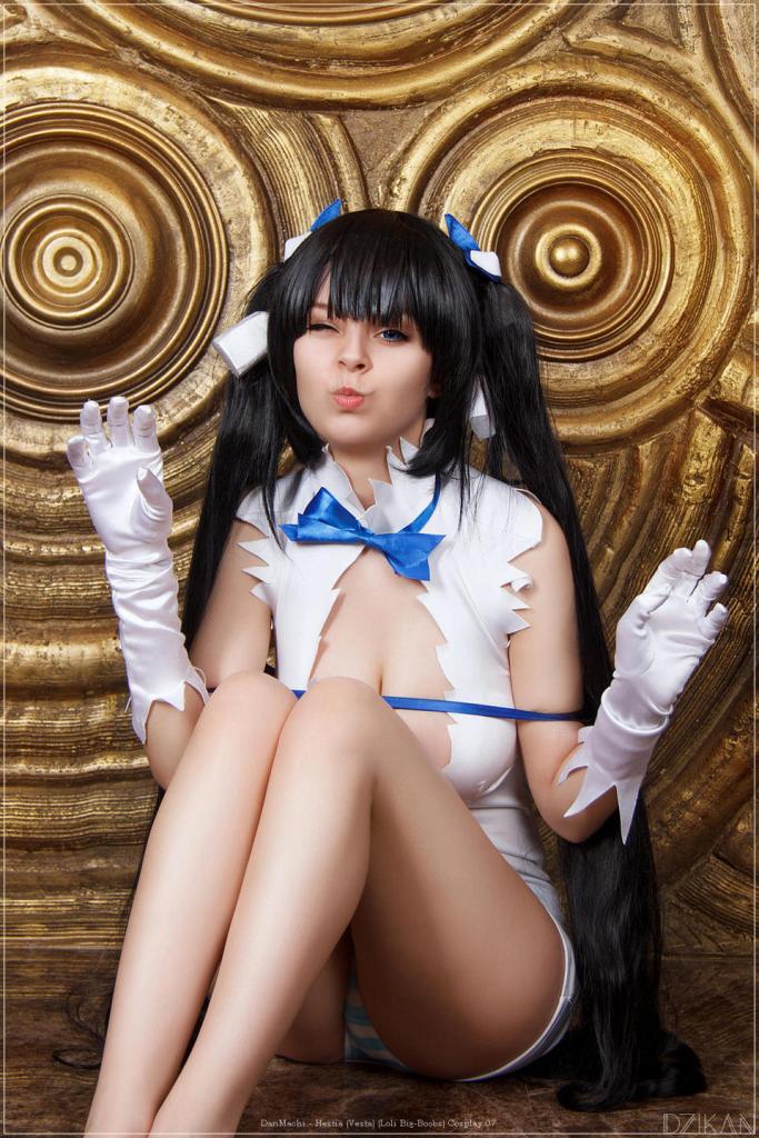 DanMachi - Hestia (Vesta) (Loli Big-Boobs) Cosplay - refined study