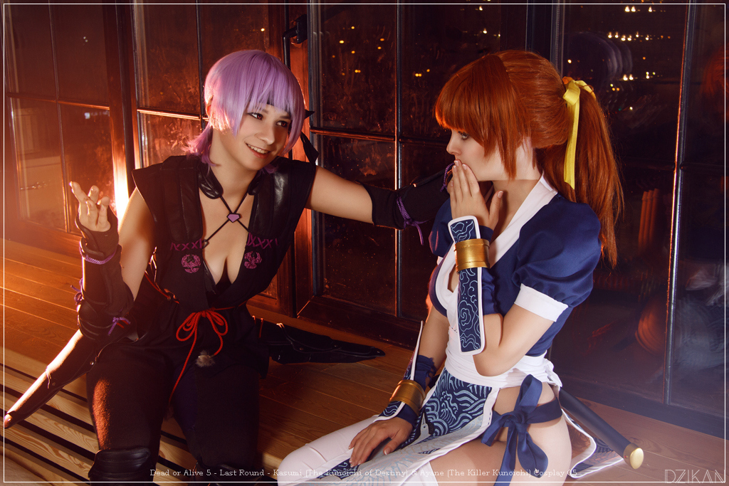 Dead or Alive 5 - Last Round - Kasumi (The Kunoichi of Destiny) &amp; Ayane (The Killer Kunoichi) Cosplay - gentle showcase