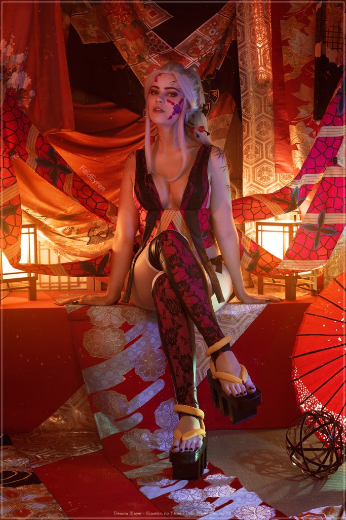 Demon Slayer - Daki (Ume) Cosplay - focused costume photography