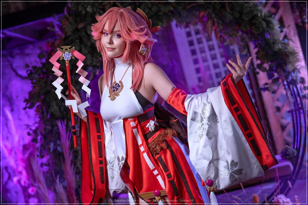 Genshin Impact - Yae Miko (Astute Amusement) (Mikos Instruction) Cosplay - gentle showcase