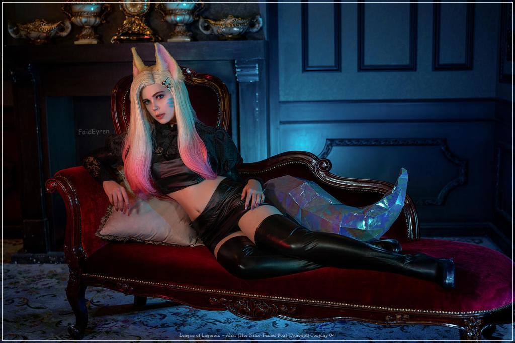 League of Legends - Ahri (The Nine-Tailed Fox) (Concept) Cosplay character costume portrait