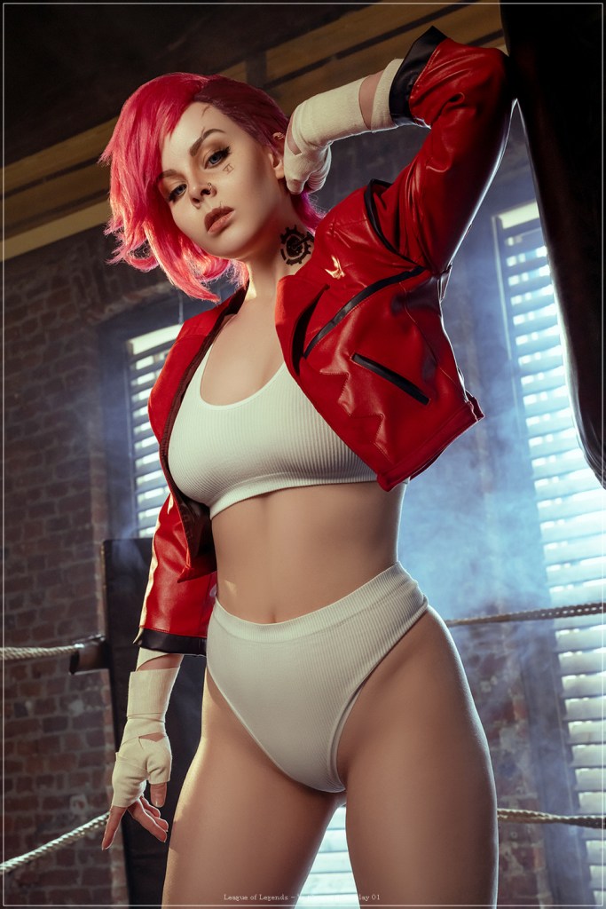 League of Legends - Vi (Violet) (The Piltover Enforcer) (Arcane Undercity) (Lingerie) Cosplay - elegant capture