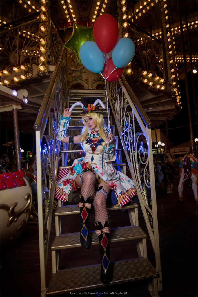 Love Live - Eli Ayase (Circus Idolized) Cosplay - full body port.