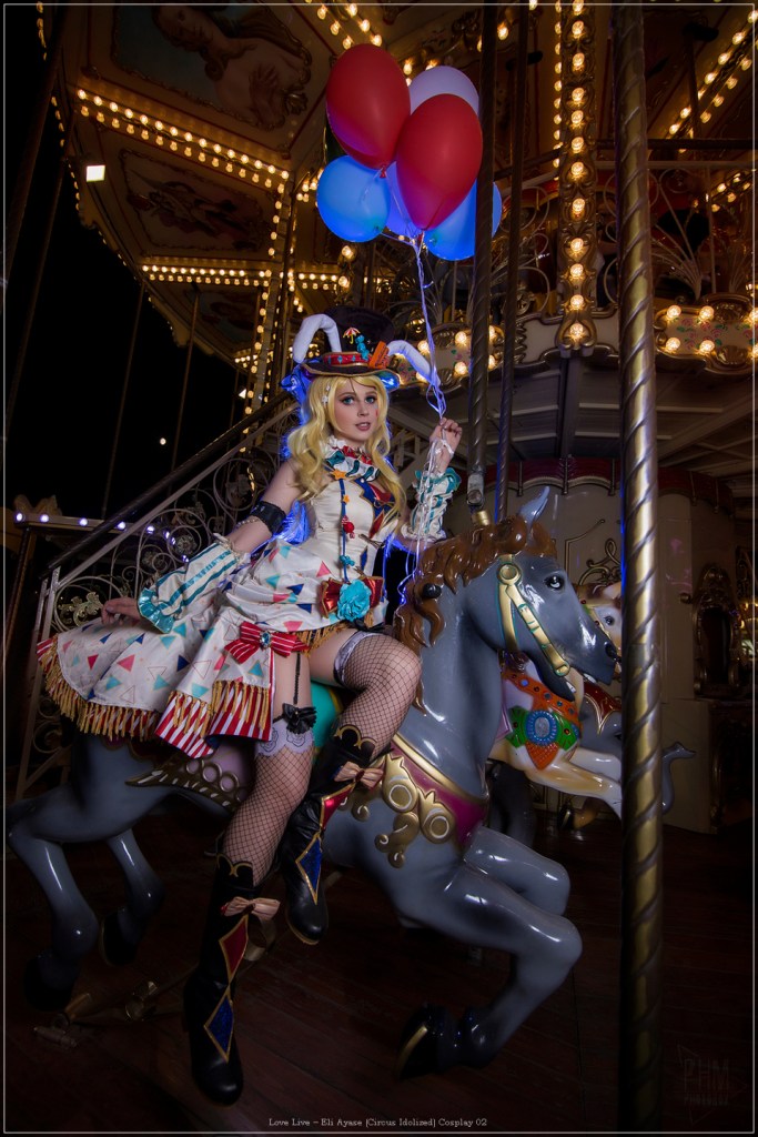 Love Live - Eli Ayase (Circus Idolized) Cosplay - full length port.