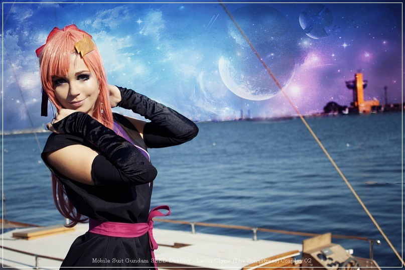 Mobile Suit Gundam SEED Destiny - Lacus Clyne (The Songstress) Cosplay - portrait photo Mobile Suit Gundam SEED Destiny - Lacus Clyne (The Songstress) Cosplay - portrait photo
