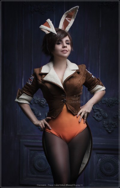 Overwatch - Tracer (Lena Oxton) (Bunny) Cosplay