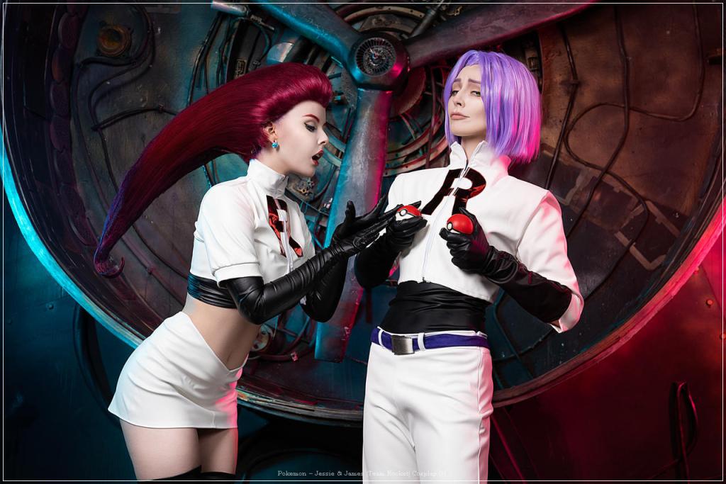 Pokemon - Jessie &amp; James (Team Rocket) Cosplay - anime costume