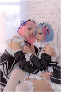 Re Zero − Starting Life in Another World - Rem & Ram (Maid) Cosplay