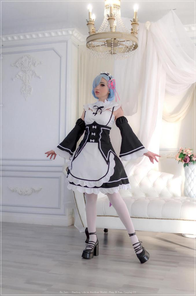 re zero e28892 starting life in another world rem ram cosplay 03