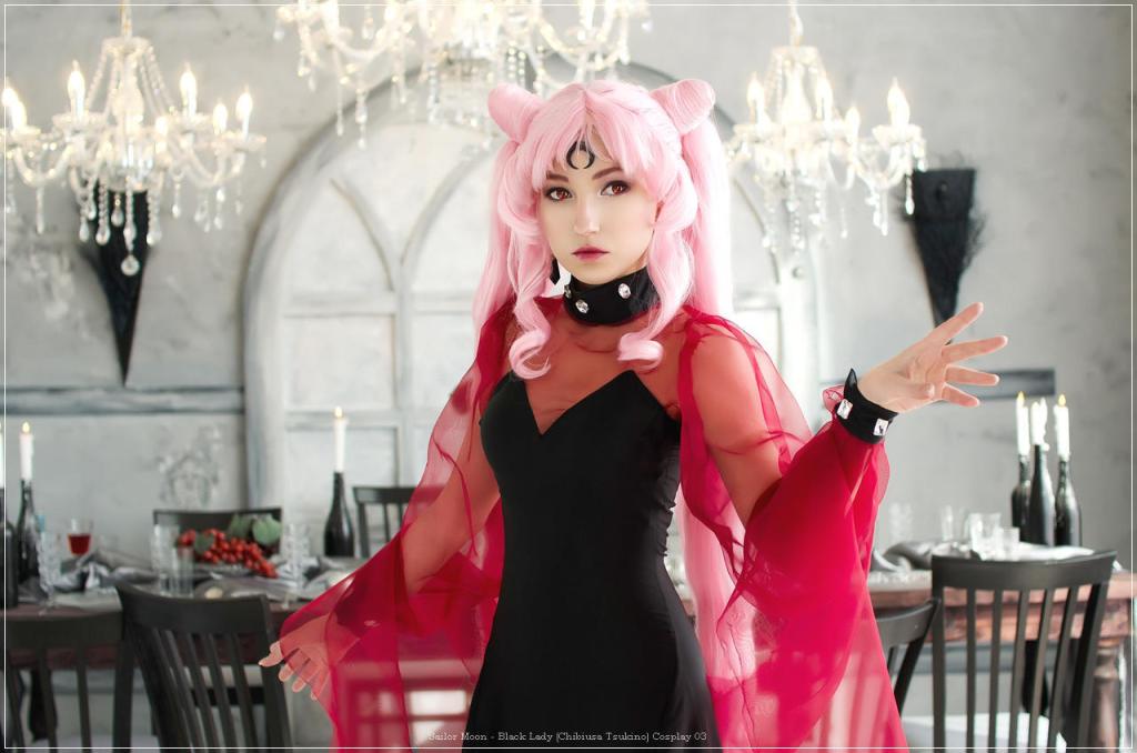 sailor moon black lady chibiusa tsukino cosplay 03